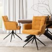 Mebel Elite Вращающееся кресло Akita горчичного цвета из вельвета, ME.AKITA/CU/SZTR/K - Home Club, изображение 3
