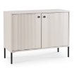 Mebel Elite Комод Soft 104 см, двухдверный, с рифлением, цвет «Кашмир», W.ISEO/IS02/KASZ/N.CZ/U.CZ/KOM2D - Home Club