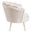 Mebel Elite Кресло Grand с подставкой для ног, кремового цвета, из велюра, ME.GRAND/KR/V/FW - Home Club, изображение 5