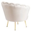 Mebel Elite Кресло Grand с подставкой для ног, кремового цвета, из велюра, ME.GRAND/KR/V/FW - Home Club, изображение 6