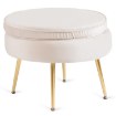 Mebel Elite Кресло Grand с подставкой для ног, кремового цвета, из велюра, ME.GRAND/KR/V/FW - Home Club, изображение 8