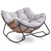Mebel Elite Кресло-качалка Elton, серого цвета, ME.ELTON/P/T/FW - Home Club