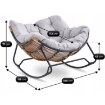 Mebel Elite Кресло-качалка Elton, серого цвета, ME.ELTON/P/T/FW - Home Club, изображение 6