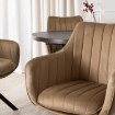 Mebel Elite Вращающееся кресло Mumbai 2, бежевое, велюровое, ME.MUMBAI/BZ/V/K - Home Club, изображение 4