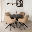 Mebel Elite Вращающееся кресло Mumbai 2, бежевое, велюровое, ME.MUMBAI/BZ/V/K - Home Club, изображение 6