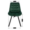 Mebel Elite Стул Rick зелёного цвета из велюра, ME.RICK/Z/V/K - Home Club, изображение 11