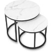 Mebel Elite Набір столиків Dafne, білий мармур, ME.DAFNE/BM/CZ/L - Home Club, зображення 4