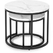 Mebel Elite Набір столиків Dafne, білий мармур, ME.DAFNE/BM/CZ/L - Home Club, зображення 5