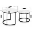 Mebel Elite Набір столиків Dafne, білий мармур, ME.DAFNE/BM/CZ/L - Home Club, зображення 6