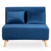 Mebel Elite Двухместное раскладное кресло Marry 2, темно-синее, ME.MARRY2/GR/DNAT/T/FW - Home Club, изображение 3