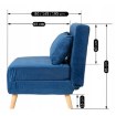 Mebel Elite Двухместное раскладное кресло Marry 2, темно-синее, ME.MARRY2/GR/DNAT/T/FW - Home Club, изображение 14