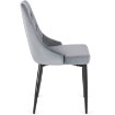 Mebel Elite Стілець Cork, сірий, велюровий, ME.CORK/P/V/K - Home Club, зображення 4