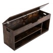Mebel Elite Шафа для взуття Alec 100 см, дуб рустикальний/чорний, ME.ALEC/DRU/CZ/SZAFKBUT - Home Club, зображення 3