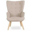 Mebel Elite Кресло Lozano 2 с подставкой для ног, бежевое, ME.LOZANO2/BZ/DK/T/FW - Home Club, изображение 4