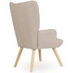 Mebel Elite Кресло Lozano 2 с подставкой для ног, бежевое, ME.LOZANO2/BZ/DK/T/FW - Home Club, изображение 5