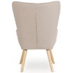 Mebel Elite Кресло Lozano 2 с подставкой для ног, бежевое, ME.LOZANO2/BZ/DK/T/FW - Home Club, изображение 6
