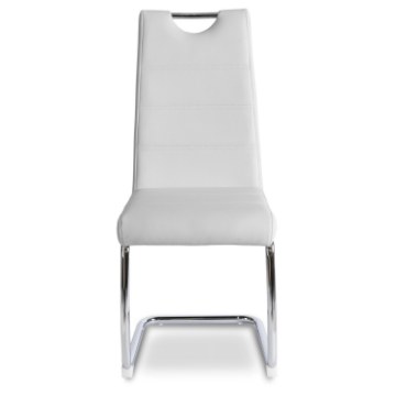 Mebel Elite Стілець Lopez, білий, екошкіра, ME.LOPEZ/B/CH/E/K - Home Club