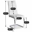 Mebel Elite Стул Lopez, белый, экокожа, ME.LOPEZ/B/CH/E/K - Home Club, изображение 5
