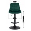 Mebel Elite Стул Arcos 2, зеленый, велюровый, ME.ARCOS2/Z/V/H - Home Club, изображение 11