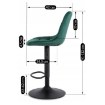 Mebel Elite Стул Arcos 2, зеленый, велюровый, ME.ARCOS2/Z/V/H - Home Club, изображение 12