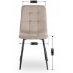 Mebel Elite Стілець Peru 2, бежевий, ME.PERU2/BZ/T/K - Home Club, зображення 10