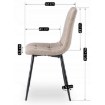 Mebel Elite Стілець Peru 2, бежевий, ME.PERU2/BZ/T/K - Home Club, зображення 11