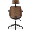 Mebel Elite Обертове крісло Fabian, горіх/чорний, екошкіра, ME.FABIAN/O/CZ/E/FO - Home Club, зображення 6