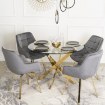 Mebel Elite Вращающееся кресло Mia, серое велюровое, ME.MIA/P/ZL/V/K - Home Club, изображение 6
