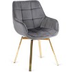 Mebel Elite Вращающееся кресло Mia, серое велюровое, ME.MIA/P/ZL/V/K - Home Club, изображение 7