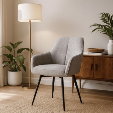 Mebel Elite Стілець Palma, сірий, ME.PALMA/JP/CZ/T/K - Home Club