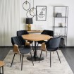 Mebel Elite Стул Dakota, черный/золотой дуб, велюр, ME.DAKOTA/CZ/D/V/K - Home Club, изображение 2
