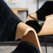 Mebel Elite Стул Dakota, черный/золотой дуб, велюр, ME.DAKOTA/CZ/D/V/K - Home Club, изображение 5