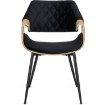 Mebel Elite Стул Dakota, черный/золотой дуб, велюр, ME.DAKOTA/CZ/D/V/K - Home Club, изображение 6