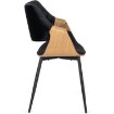 Mebel Elite Стул Dakota, черный/золотой дуб, велюр, ME.DAKOTA/CZ/D/V/K - Home Club, изображение 7