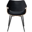Mebel Elite Стул Dakota, черный/золотой дуб, велюр, ME.DAKOTA/CZ/D/V/K - Home Club, изображение 8