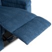 Mebel Elite Розкладне крісло з функцією масажу Sebastian, темно-синє, з вельветової тканини, ME.SEBASTIAN/GR/SZTR/FW - Home Club, зображення 13