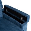 Mebel Elite Розкладне крісло з функцією масажу Sebastian, темно-синє, з вельветової тканини, ME.SEBASTIAN/GR/SZTR/FW - Home Club, зображення 15