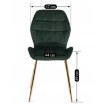 Mebel Elite Стул Lucky, зеленый, велюровый, ME.LUCKY/Z/ZL/V/K - Home Club, изображение 9