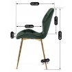 Mebel Elite Стул Lucky, зеленый, велюровый, ME.LUCKY/Z/ZL/V/K - Home Club, изображение 10