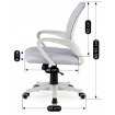 Mebel Elite Обертове крісло Nate, сіре, ME.NATE/P/B/T/FO - Home Club, зображення 9