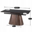 Mebel Elite Стол Lizbona, керамический, раскладной, 160–200 см, черный/орех, ME.LIZBONA/CZ/O/CER/S160-200 - Home Club, изображение 10