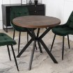 Mebel Elite Стіл Dorian, розкладний, 80–160 см, дуб у стилі рустик/чорний, ME.DORIAN/DRU/CZ/S - Home Club, зображення 2