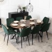 Mebel Elite Стіл Dorian, розкладний, 80–160 см, дуб у стилі рустик/чорний, ME.DORIAN/DRU/CZ/S - Home Club, зображення 5