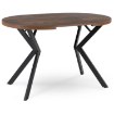 Mebel Elite Стіл Dorian, розкладний, 80–160 см, дуб у стилі рустик/чорний, ME.DORIAN/DRU/CZ/S - Home Club, зображення 7