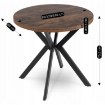 Mebel Elite Стіл Dorian, розкладний, 80–160 см, дуб у стилі рустик/чорний, ME.DORIAN/DRU/CZ/S - Home Club, зображення 10