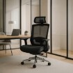 Mebel Elite Вращающееся кресло Dylan, эргономичное, чёрное, ME.DYLAN/CZ/T/FO - Home Club, изображение 2