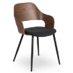 Mebel Elite Стілець Orbi, горіх/чорний, ME.ORBI/CZ/O/T/K - Home Club
