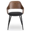 Mebel Elite Стілець Orbi, горіх/чорний, ME.ORBI/CZ/O/T/K - Home Club, зображення 3