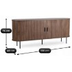 Mebel Elite Комод Trish 180 см, двухдверный, с выдвижными ящиками, орех, ME.TRISH/O/KOM180 - Home Club, изображение 10