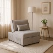 Mebel Elite Раскладной кресло Iberis 80 см для сна, серого цвета, ME.IBERIS/P/T/FW80 - Home Club, изображение 2